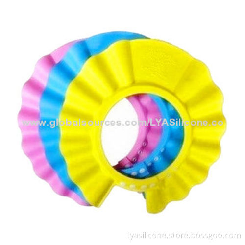 Baby Shower Caps, Made of Soft Silicone, Protect Your Baby Eye from Water, Easy to Use and Harmless